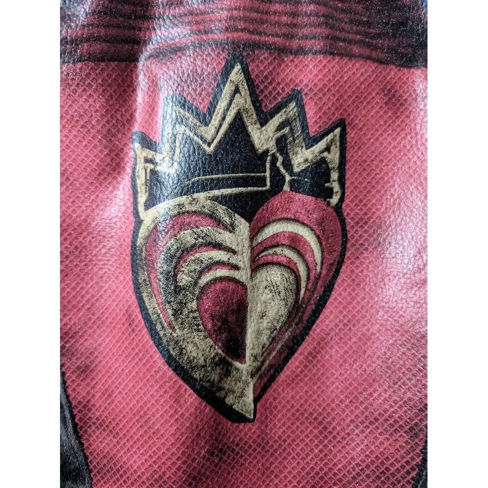 Evie Descendants 3 Girls Bomber Jacket Multicolor Zip Pocket Costume Size 4 Kids
